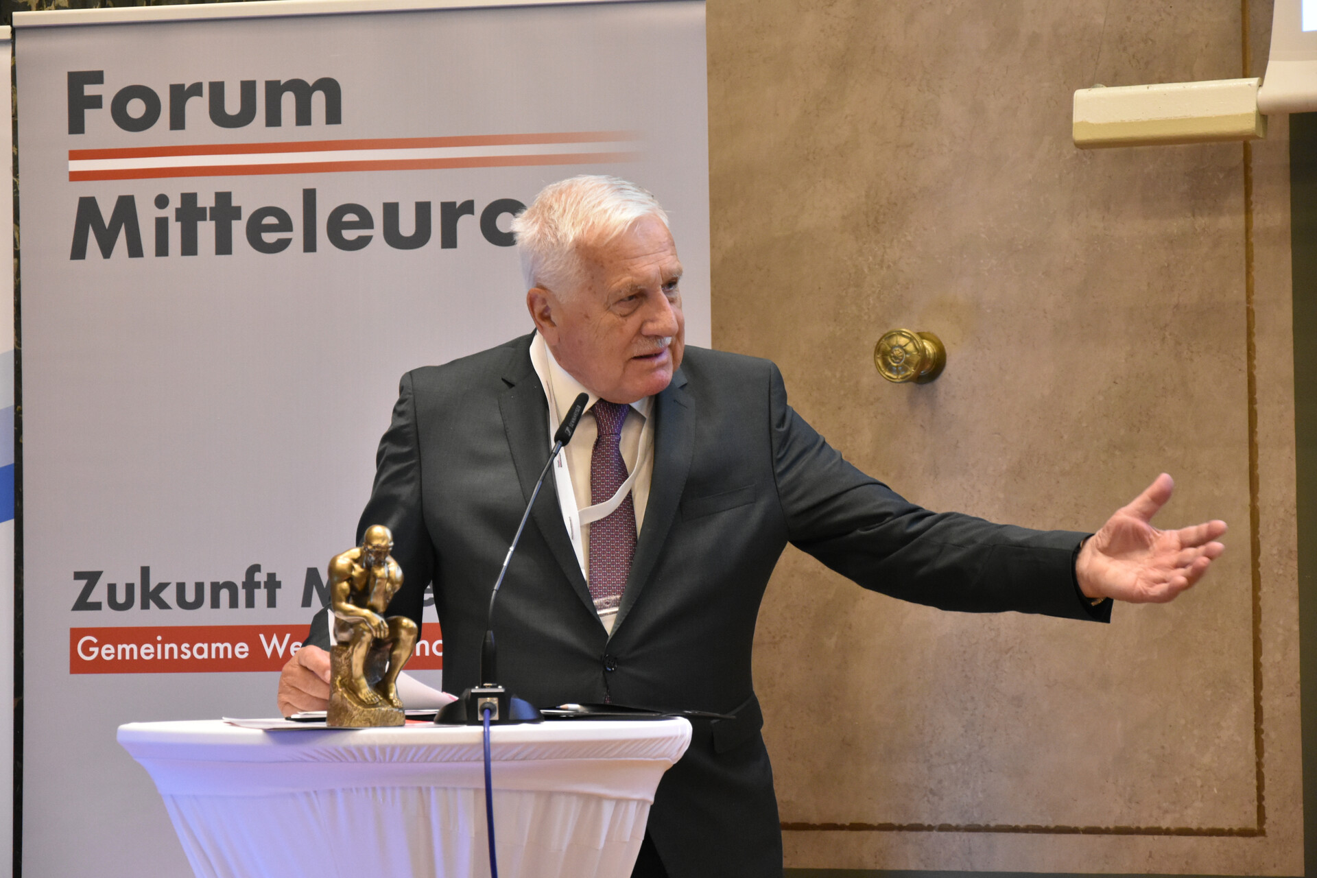 Václav Klaus, Staatspräsident Tschechien beim Forum Mitteleuropa